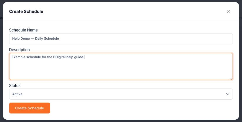 Create the schedule before adding its playlist timings.